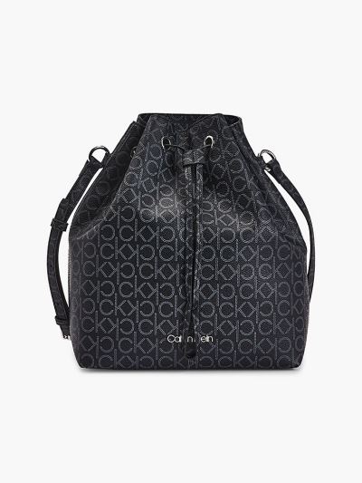 Calvin Klein Táskák & Kiegészítők HU419951 | Calvin Klein Logo Női Vödörtáska Fekete